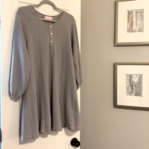 Waffle Knit Sweater Dress